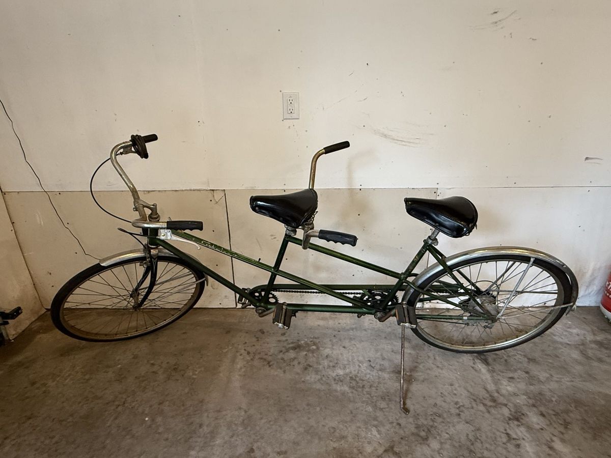 Vintage Schwinn tandem bicycle available for guests